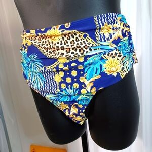 SHEIN Bikini Bottoms, Size: 3XL" Blue & Green